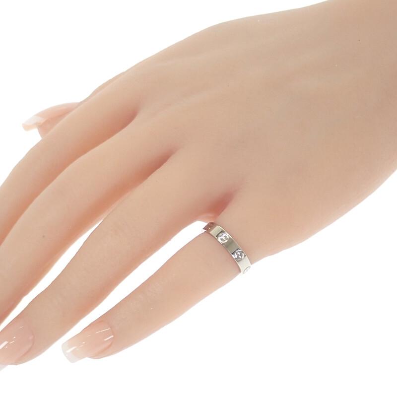 CARTIER  B4085149 #9(JP Size) ring K18 white gold Women