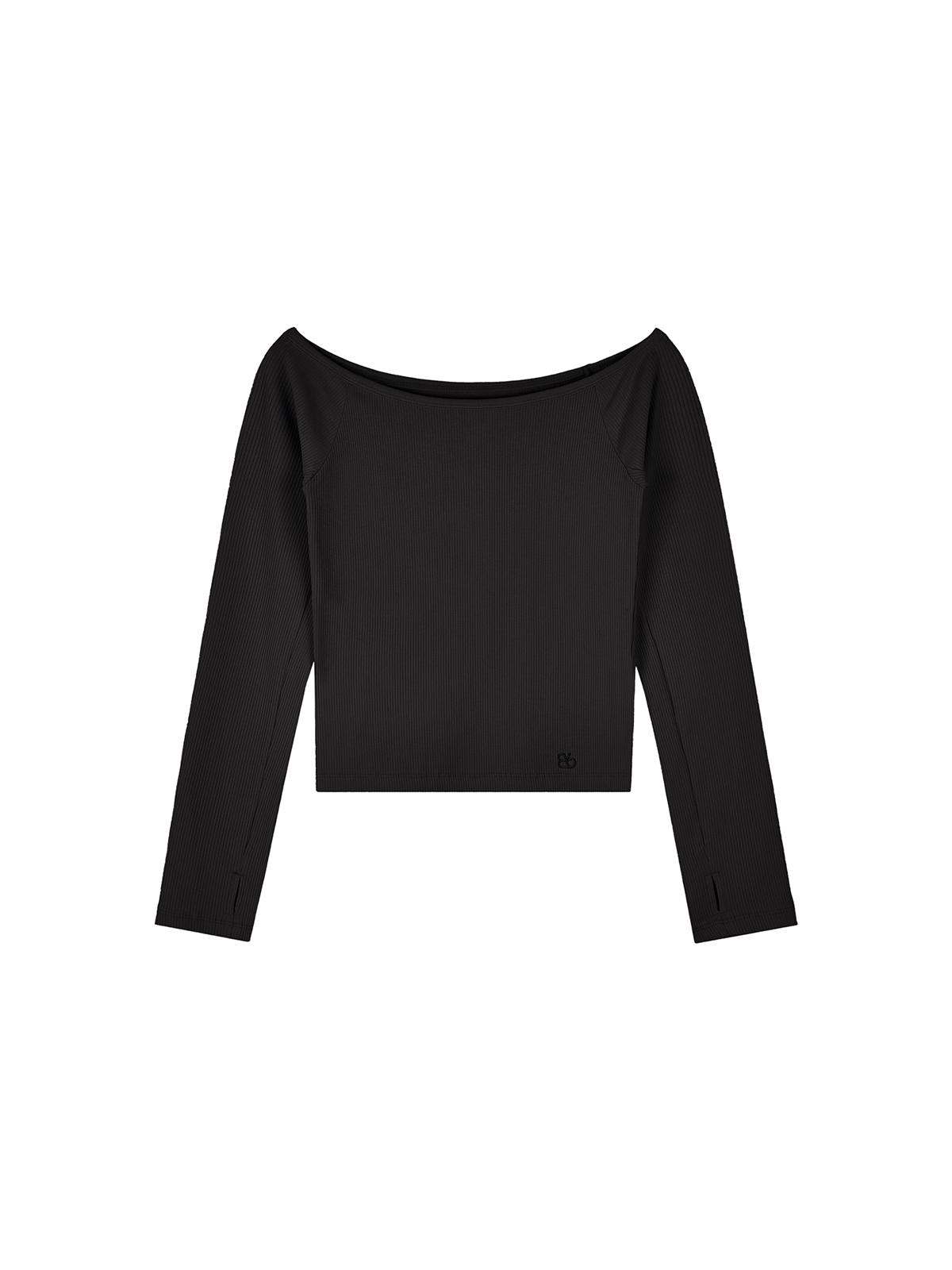Футболка с открытыми плечами B-Flat Benetton (Темно-серый) S