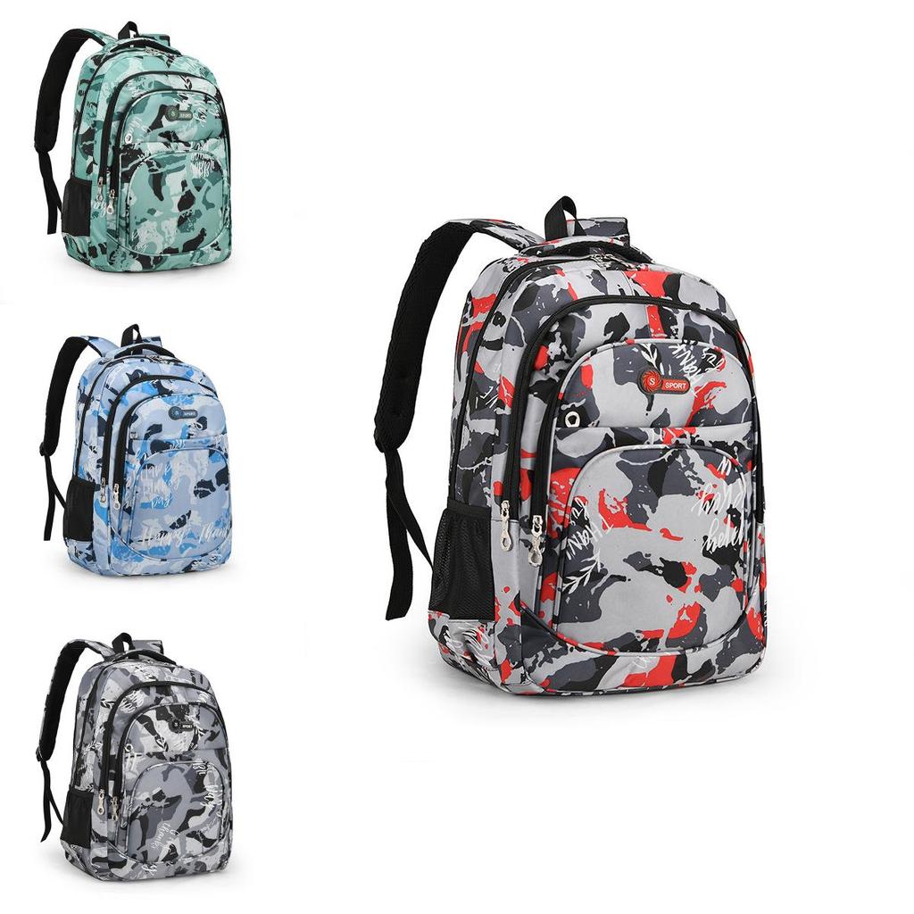 Unisex Polyester Lined Backpack With Breathable Arc Shoulder Straps For Daily Outfits