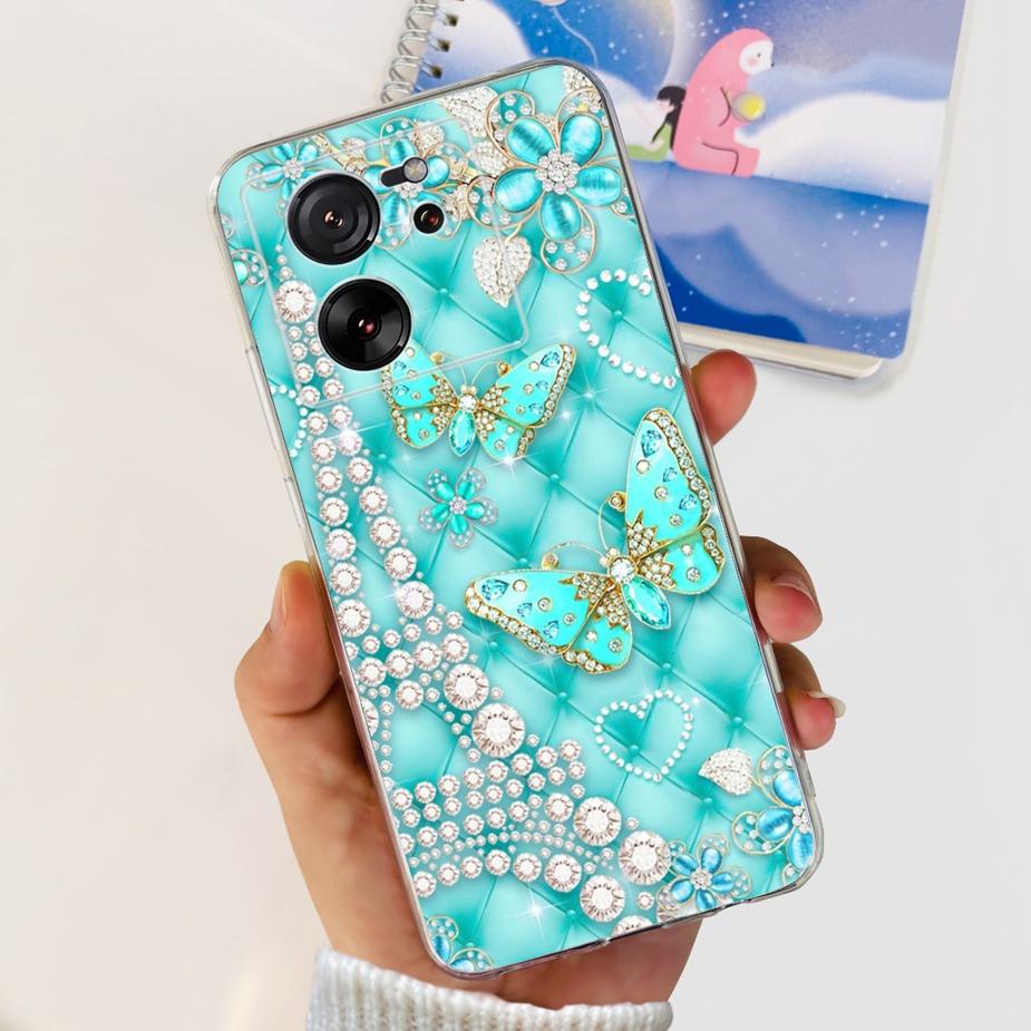 For Xiaomi 13T Pro Case Luxury Painted Back Cover Clear Silicone Phone Case For Xiaomi Mi 13T Pro 13TPro Soft Fundas 6.67'' Bags