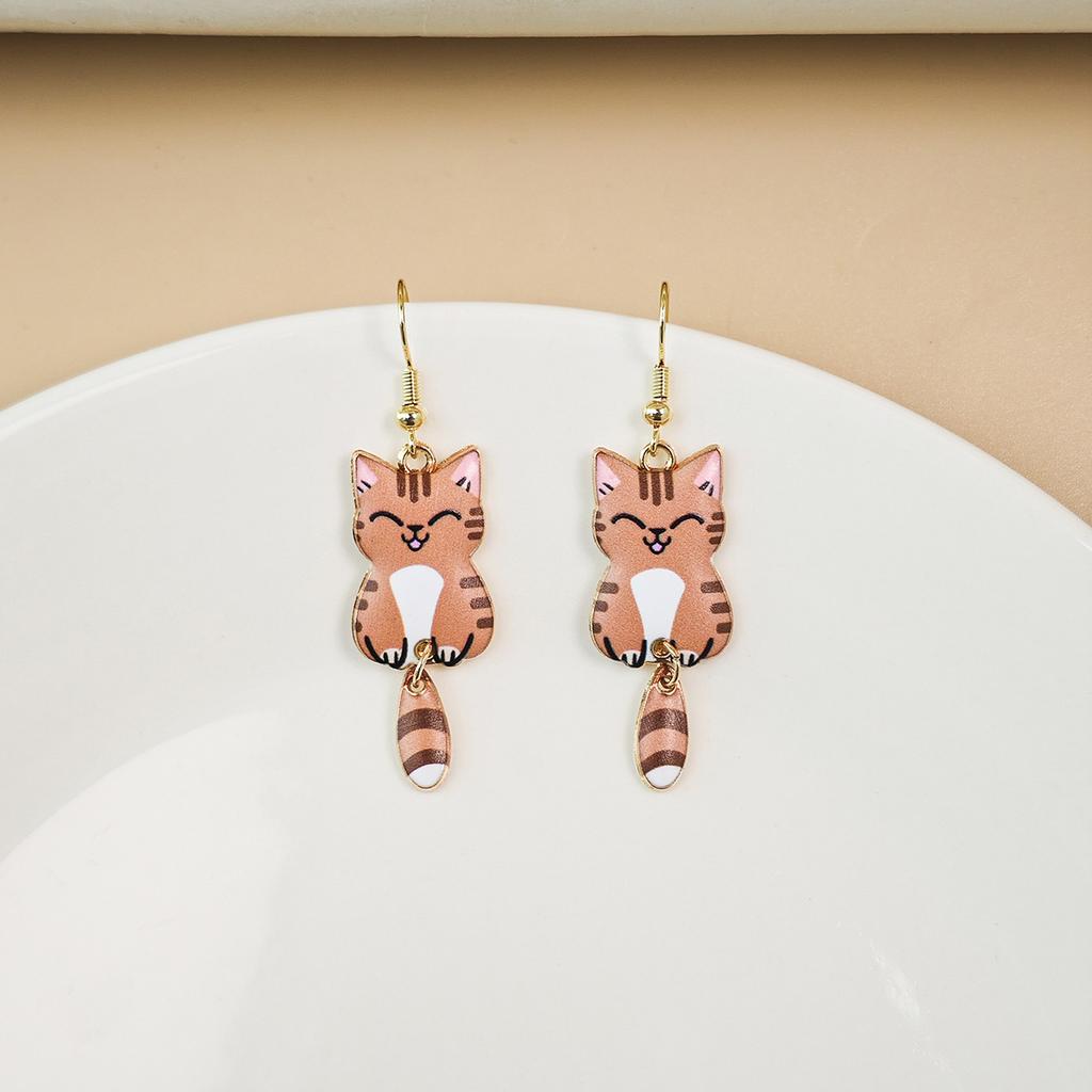 Cute Cat Earrings with Interesting and Quirky Design, Perfect for Any Outfit