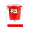ZISIZ Extra Thick Tempered Plastic Bucket with Handle