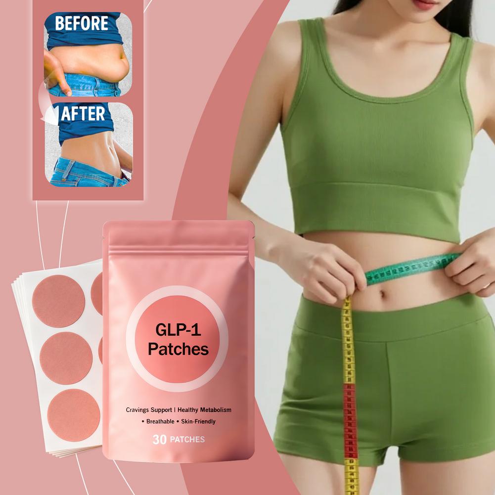 30 Patches Glp-1 Body Patch Plant-Based Supports Control Appetite Production Assistance For Body Management Plants Patches