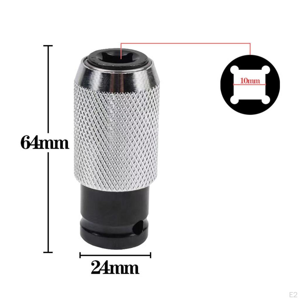 Chuck Adapter Square Sleeve Shaft DIY Power Tools Quick Release Metal Impact Socket