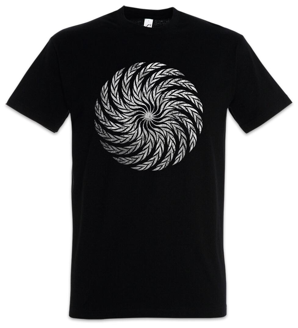 Leaves Spiral Herren T-Shirt Leaf Kreis Magic Kreisel Spirale Hypnose XXXXL