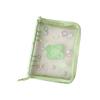 Clear Photo Album Case With Zippered Closures PVC Binder 6 Rings Cover For Kpop Fan Small Card Organization Protectors