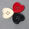 10Pcs Heart Shape Plastic Buttons for Needlework Sewing DIY Sewing Accessories Decorative Craft Supplies Clothing Sweater Button