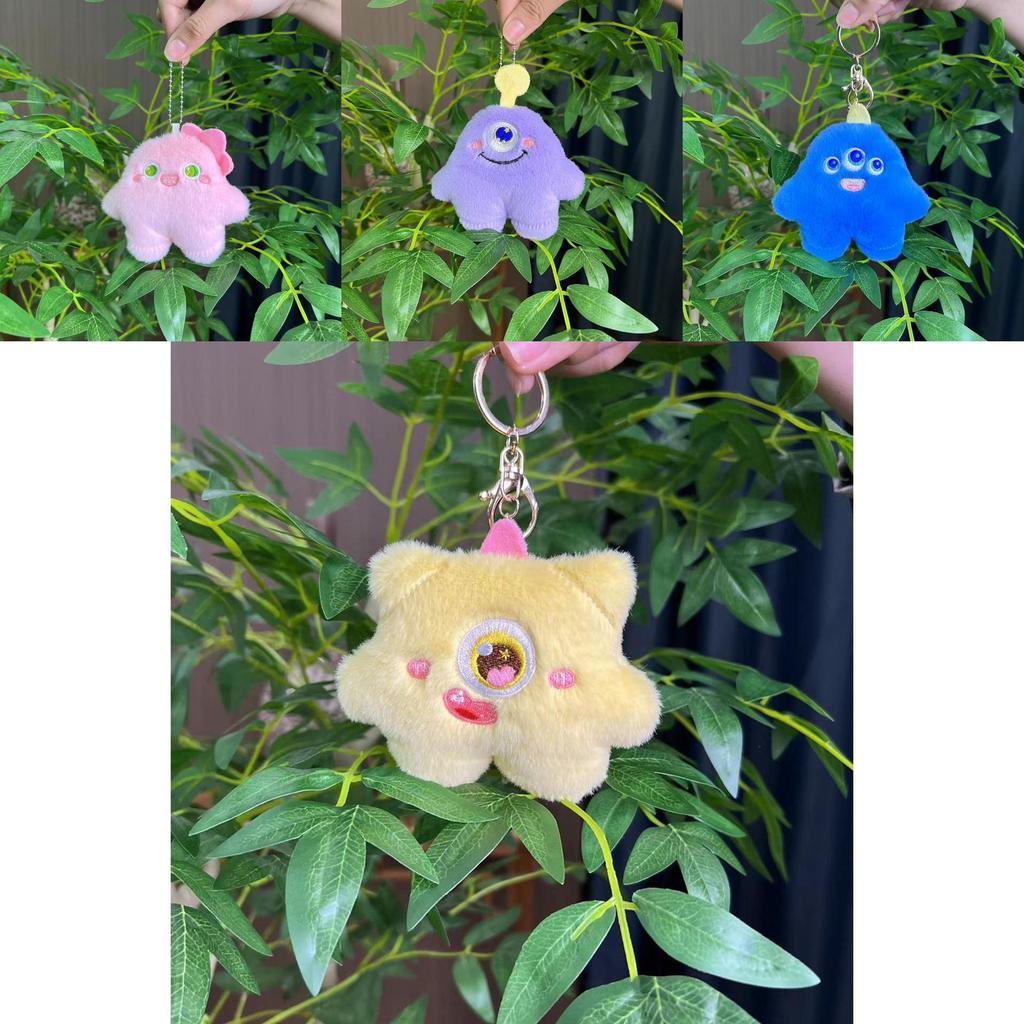 Whimsical Cartoon Dog Plush Keychain With Ultra-soft Material Available In Various Bright Colors And Chains