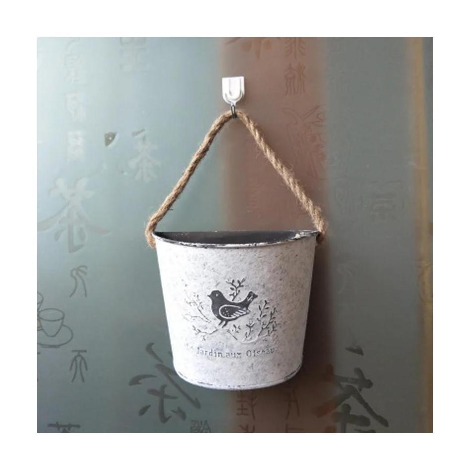 1 Stück Topfwand Blumenkorb Ländlicher Garten Heimdekoration Blumendekor Wandbehang Blumenvase