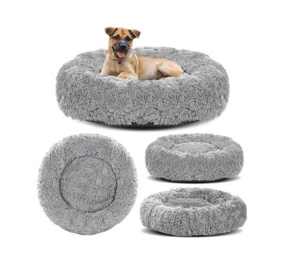 SHAGGY Dog/cat Bed Light Gray Long Hair Large Selection of Sizes