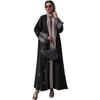 MQ105 Embroidered Patchwork Abaya Cardigan - Spring/Summer Trend