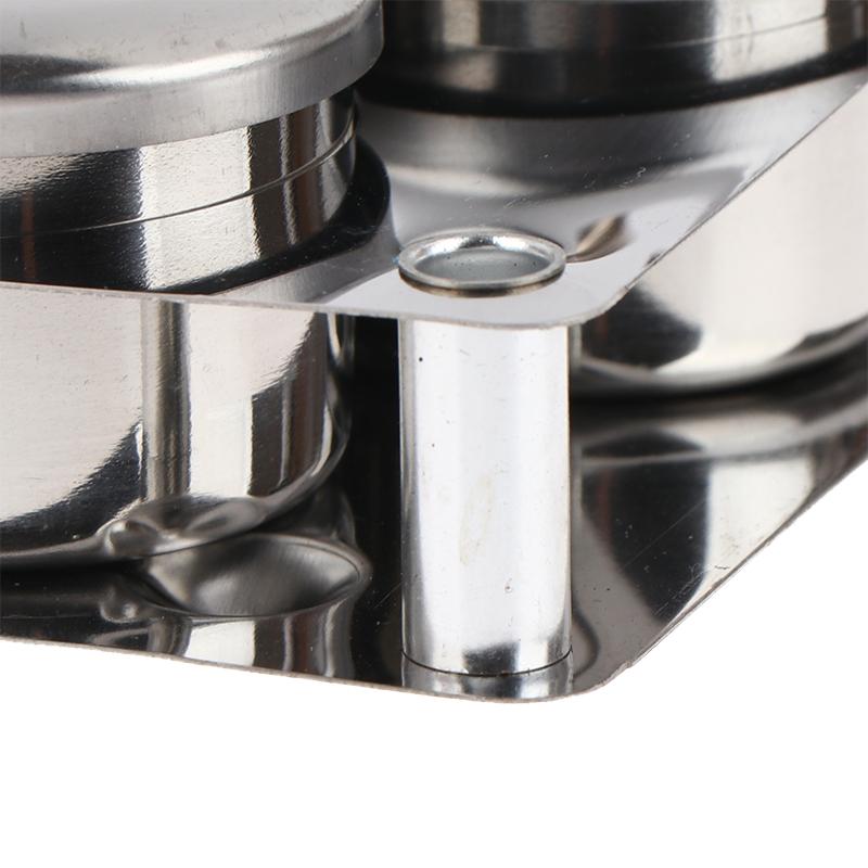 3/5 Stuks Roestvrij Staal Dappen Schaal Bekers Set Salon Manicure Acryl Poeder Vloeistof Container Organizer Tray Dappen Schaal Nagelkunst Gereedschap