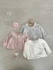 2026 Summer Breathable Lace Collar Long-Sleeve Baby Girl Cardigan