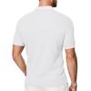 Men's Snake Bone Pattern Stretch Texture Polo Shirt, Summer Knit Jacquard Casual Short Sleeve Polo for Men