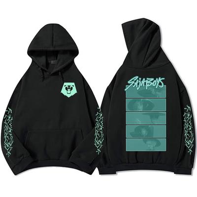 Saja Boys Leuchtet im Dunkeln Erwachsenen Hoodie KPop Dämonenjäger Grafikdruck Sweatshirts Langarm Mode Kapuzenpullover Herren