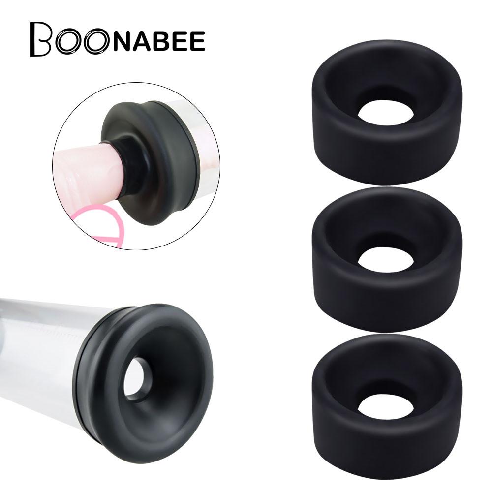 Penis Pump Ring Sex Toys Pro muže Silikonový návlek na prodlužování penisu Trenažér Příslušenství Muži Masturbátor Toys Návlek pro dospělé
