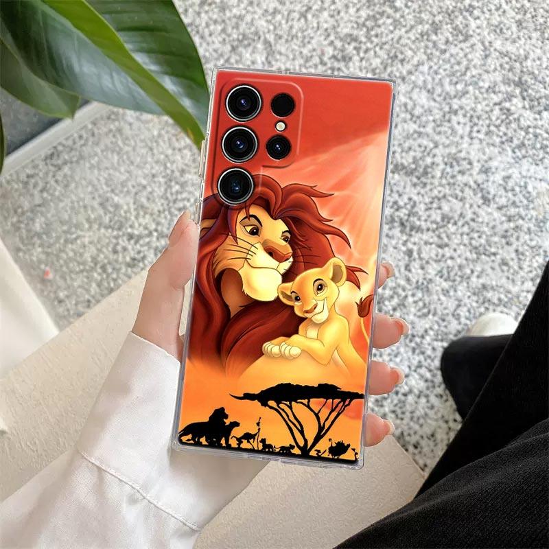 The Lion King Disney Transparent Case For Samsung Galaxy S26 S25 Ultra S24 S22 S26 Plus S20 S23 S21 S25 FE S24 5G Clear Cover