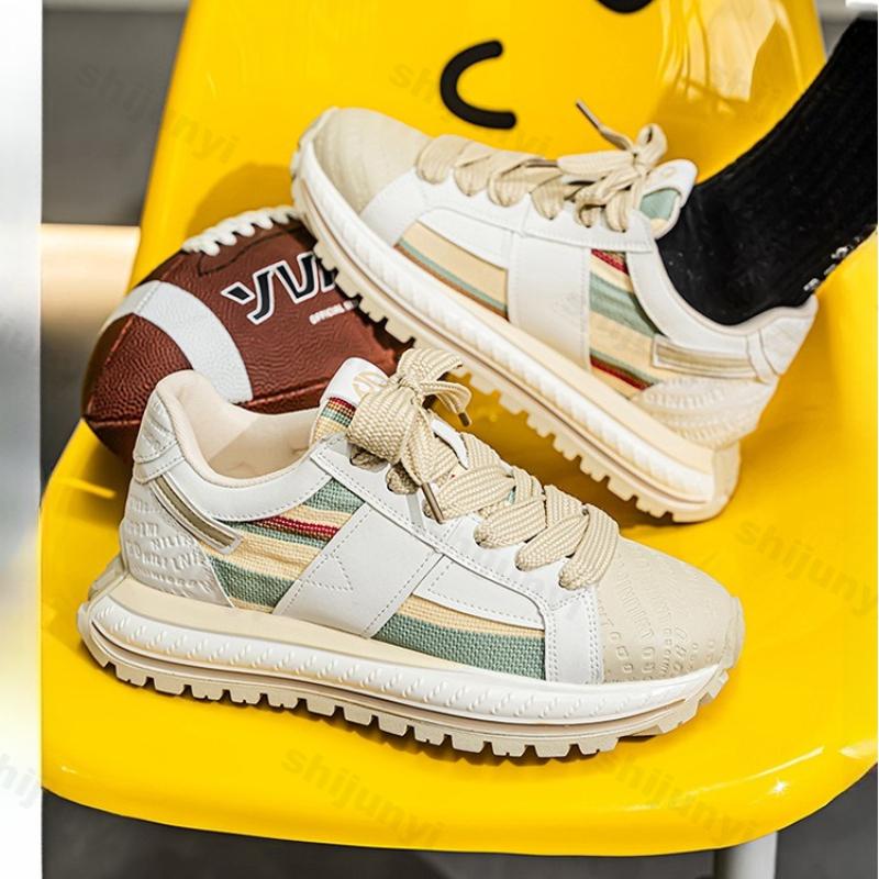 Fashion 2025 Niche Men Shoes Spring Casual Comfortable Sports Shoes Versatile Thick Sole Height Increasing Fashion Trend Chunky sneakers