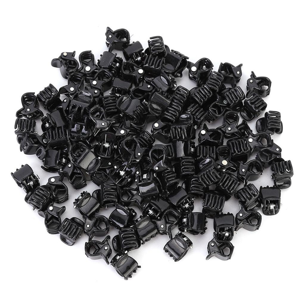 100PCS Black Plastic Mini Clips Small Claws Hair Clip Clamp Clothes Hair Accessories