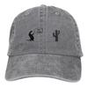 Adjustable Solid Color Baseball Cap Trex Cactus Washed Cotton Trex Cactus Offline Funny Games Sports Woman Hat