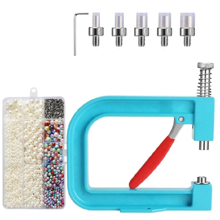 

Pearls Setting Machine Bead Setting Machine Beading Accessories Bead Fixing Machine for Craft Decoration синій