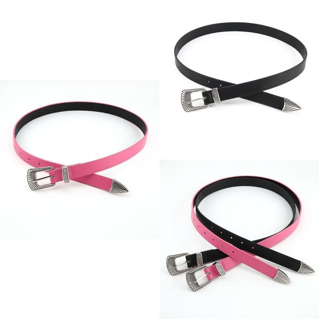 High-quality Faux Leather Women's Retro Belt Fashionable Simple Decorative Waist Belt Vintage Chic Belt