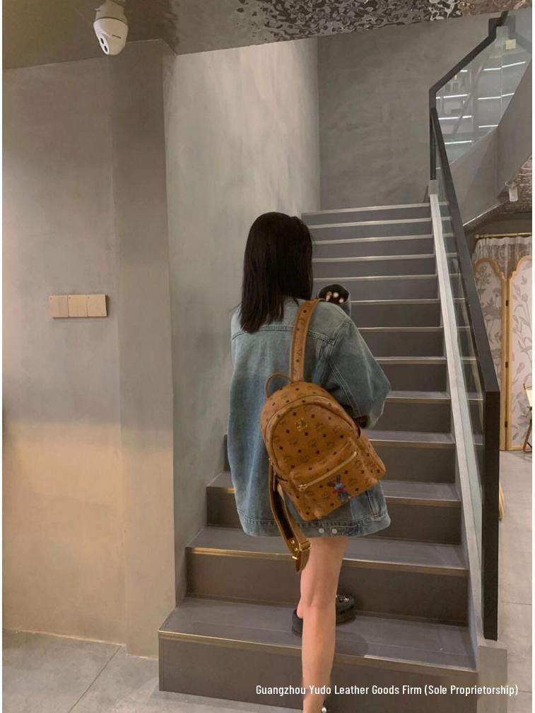 M's Fashion Studded College Backpack: Large Capacity Travel & Casual Commute Bag