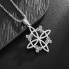 Witches Celtic Knot Triskele Triskelion Necklace for Men's Stainless Steel Witchcraft Paranormal Protection Symbol Jewelry