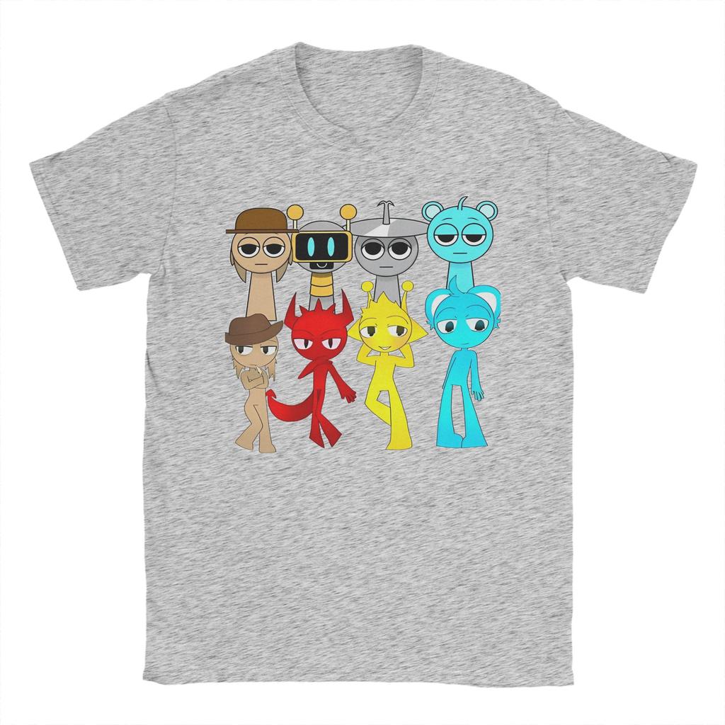 Sprunki T Shirt For Men Women Cotton Tops Novelty  O-neck Short Sleeve
