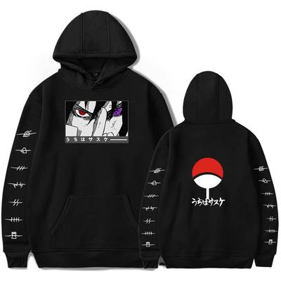 Sudaderas con capucha de anime japonés Naruto para hombre Kawaii Harajuku Manga gráfico Uchiha Itachi Sasuke estampado Streetwear Sudaderas unisex Jerseys Tops