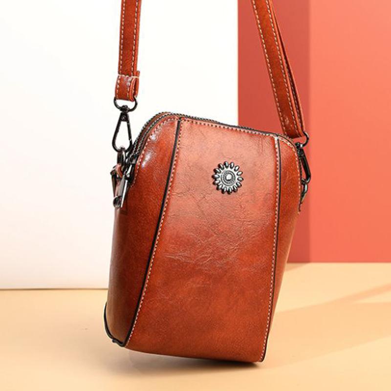 Fashionable And Versatile Mobile Phone Bag New Casual Shoulder Crossbody Small Bag Artistic Retro Mini Bag For Women