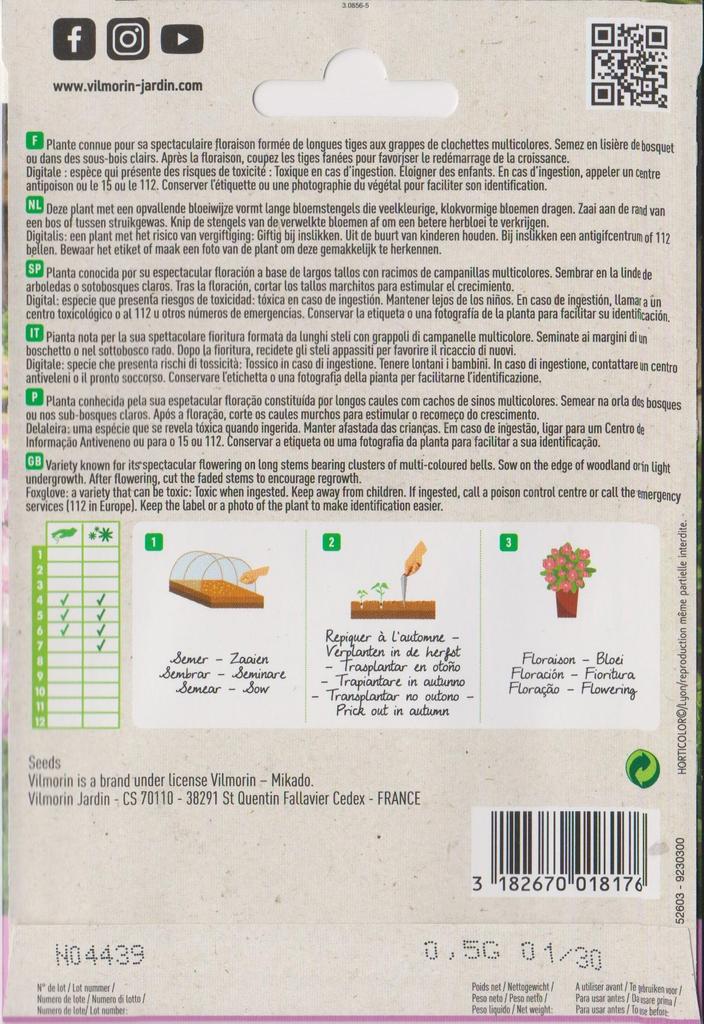 Semillas de Dedalera