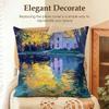 Art DDavid Hockney Cushion Cover Natural Linen Organic Fabric DoubleSided Printing Sofa Home Decor Gift Pillow Case