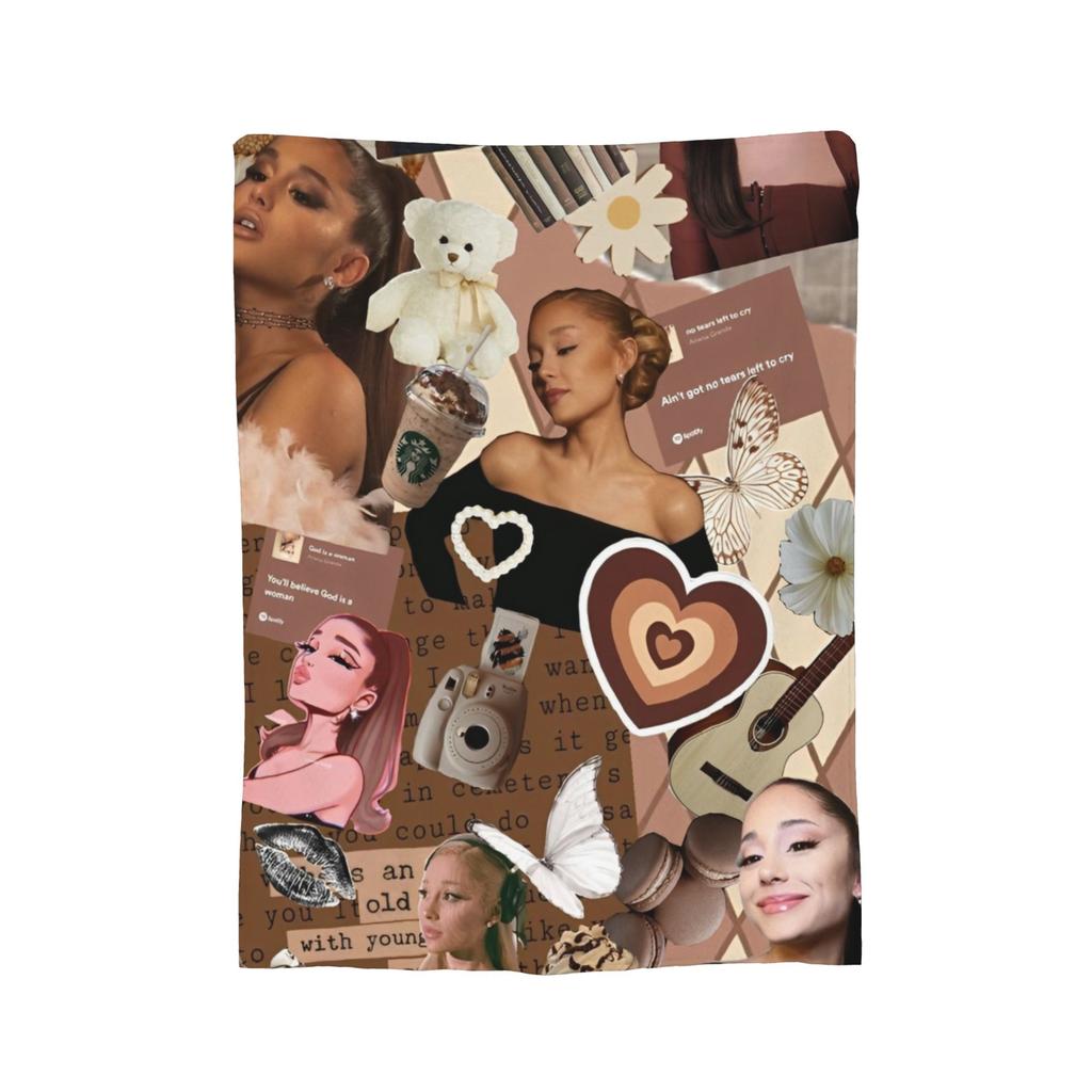 Ariana GrandeMelodie Enthüllt Decke Flauschig Großartig Warm Kuscheldecke für Tagesdecke Dekoration,