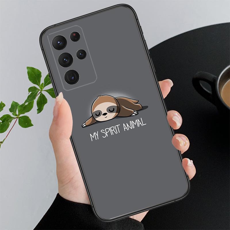 Phone Case For Samsung A17 A55 A16 A56 A35 A15 A53 A54 A33 A34 A25 A05S A52 A52S A07 A26 A06 Sloth