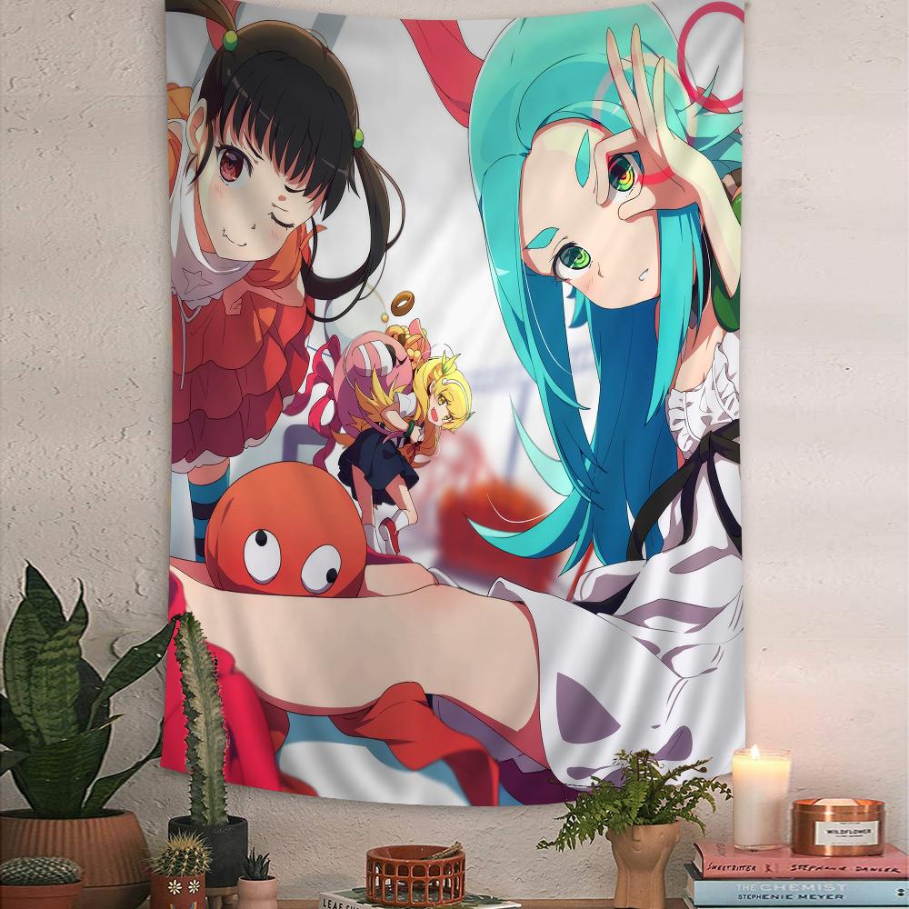 Bakemonogatari Anime Tapestry Art Printing Cheap Hippie Wall Hanging Bohemian Wall Tapestries Mandala Art Home Decor