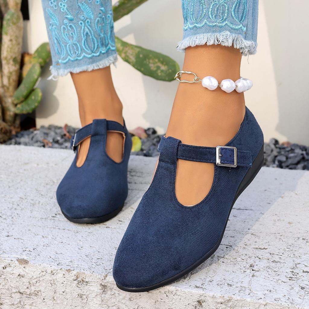 Casual Wedge Heels Large Size Low-cut Flats Women's Flat Shoes