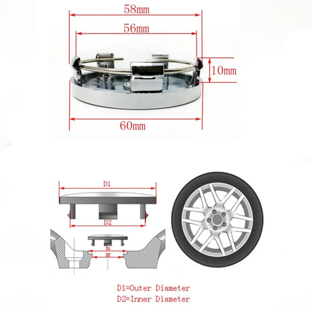 4 Buc Emblema Auto GT Autocolant Capac Butuc Central Roată pentru TOATE Mașinile