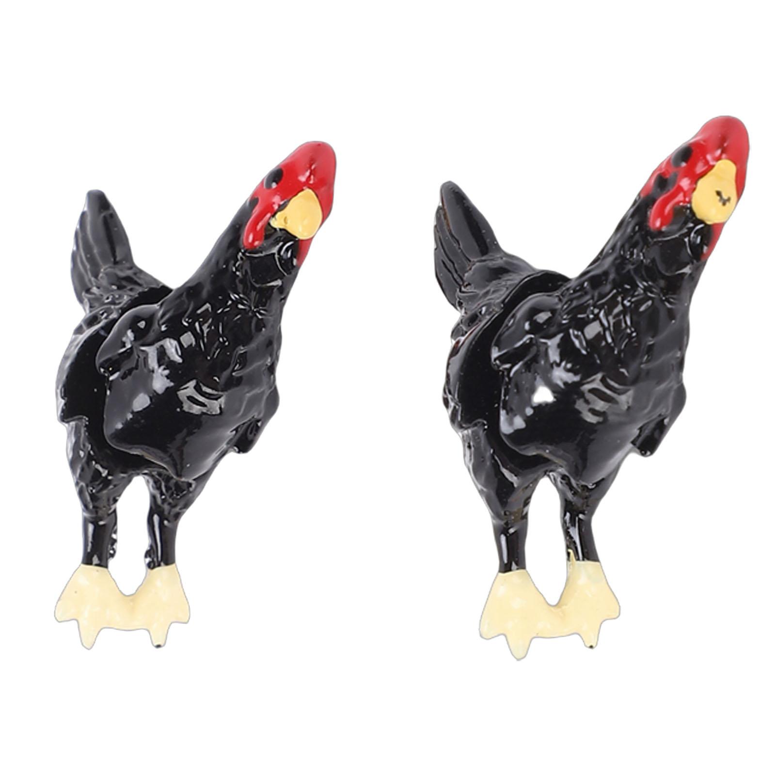 

Chicken Earrings Novelty Personalized 3D Chicken Farm Anial Stud Earrings Jewelry for Festival Holiday