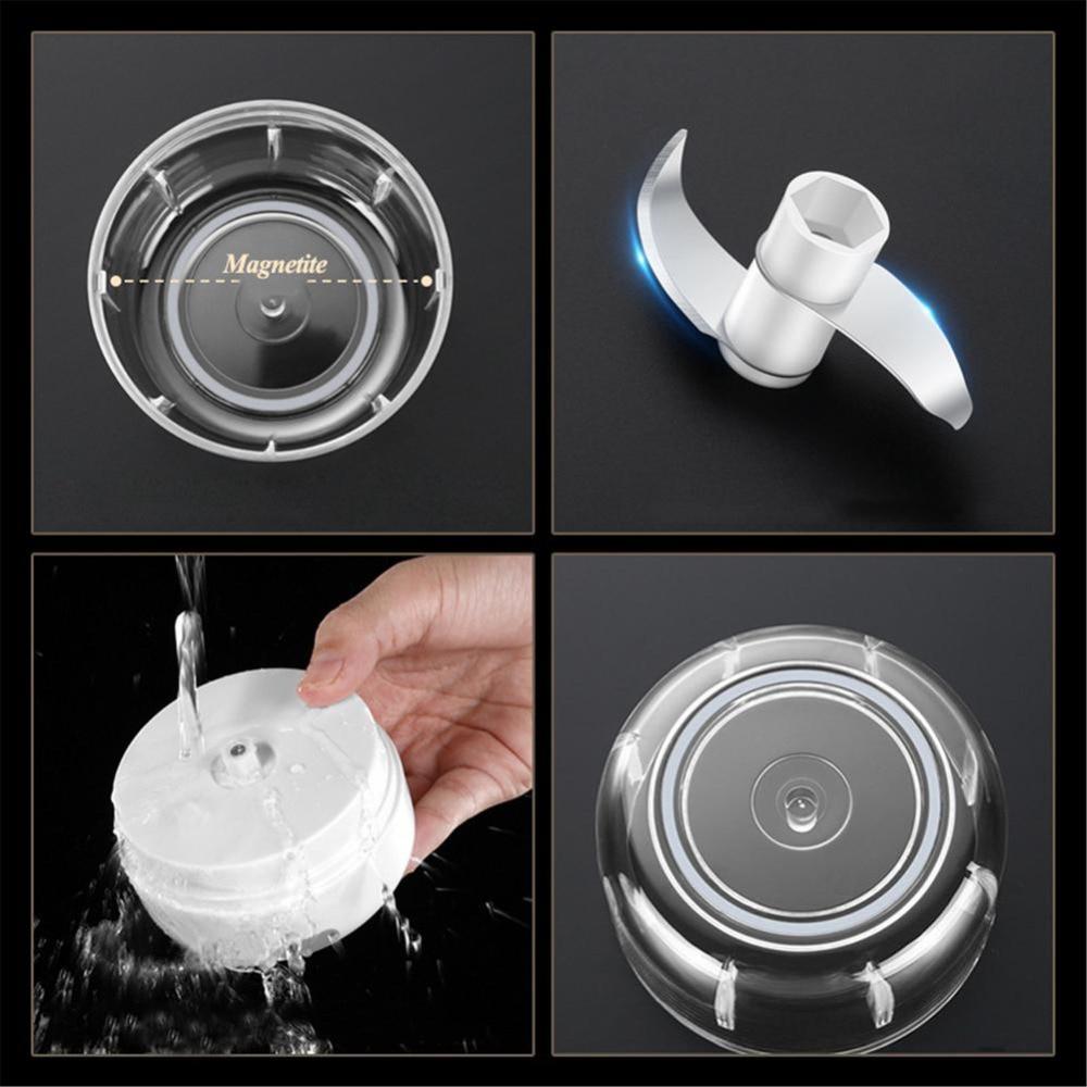 Electric Mini Garlic Chopper Electric Garlic Masher with USB Charging Food Slicer Processor
