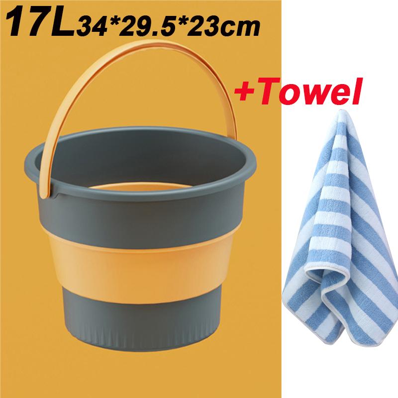 Portable Folding Washing Bucket Home Use Washing Clothes Or Outdoor Fishing Car Cleaning Thickened Multifuctional Folding Bucket