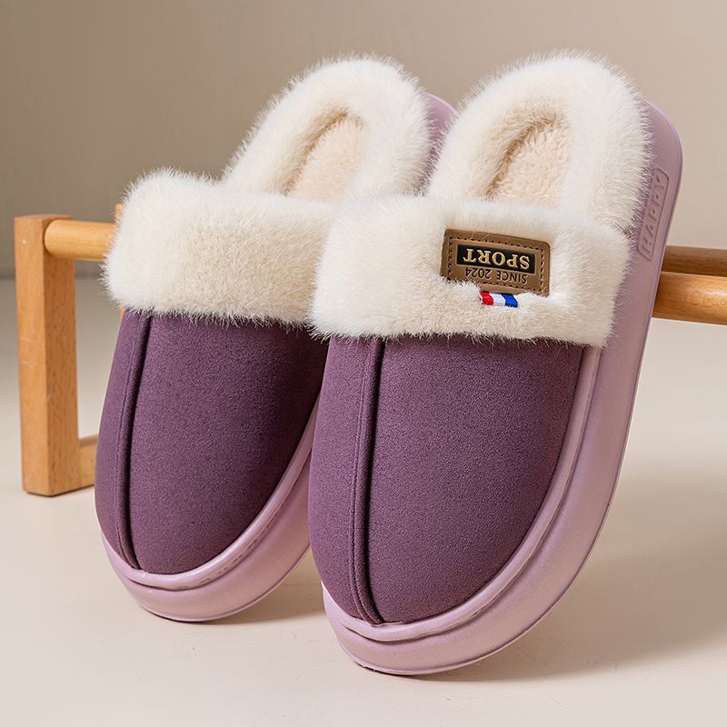 Women's Cotton Slippers Soft and Thick Indoor Slippers for Winter