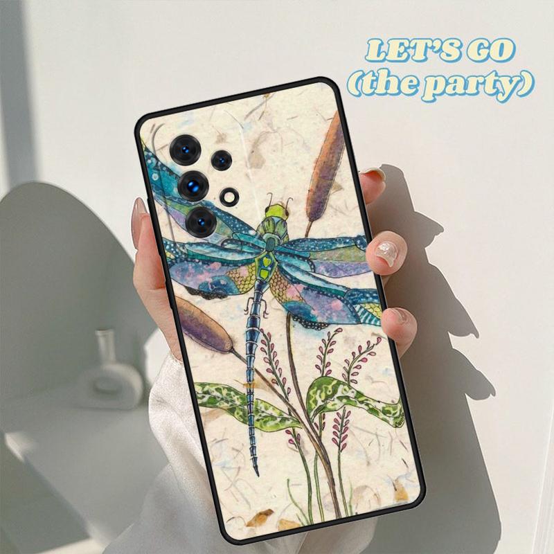 Dragonfly Insect Pattern phone case For Samsung Galaxy A42 A31 A40 A51 A71 A32 A80 A91 A52 A72 A20e A21S A50 A70 A11 A12 Cover