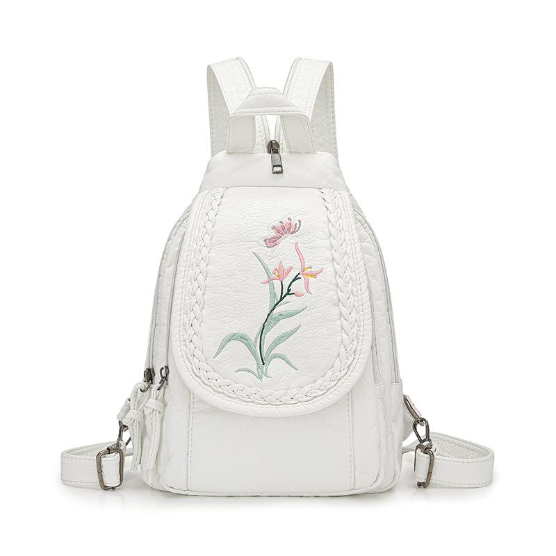 Zaino piccolo Borsa a tracolla multifunzionale Borsa a tracolla Zaino morbido in PU Zaino da donna alla moda