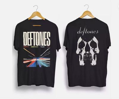 NEW - Deftones 2025 North American Tour Black T-Shirt Gifts Fan All Size Unisex T-Shirt