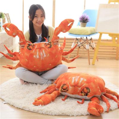 Cute Simulated Crab Doll Hairy Crab Plush Doll Throw Pillow Tricky Props Double Ninth Festival Doll