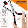 Professional Mechanics Repair Tool Electrical Plug Connector Disconnect Pliers Kit for Fuel Line Breaker Sensor Radio AC Removal