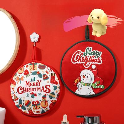 Crăciun agățat prosoape de mână Prosoape de bucătărie Cadouri de sărbători Pandantive Accesorii Coaster creative Batiste de uz casnic