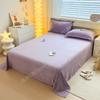 Newly Solid Color Soft Flannel Flat Sheet Winter Warm Home Bedding Bed Sheet for Single Double Bed Flat Bed Sheet Home Textile