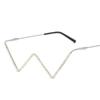 1 Pcs Diamond Steampunk Sunglasses Frames Triangle Eyeglasses Frames For Women Vintage Sunglasses Frames For Men Eyewear Decoration